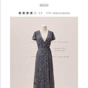 Selling a NEVER worn BHLDN wrap dress.